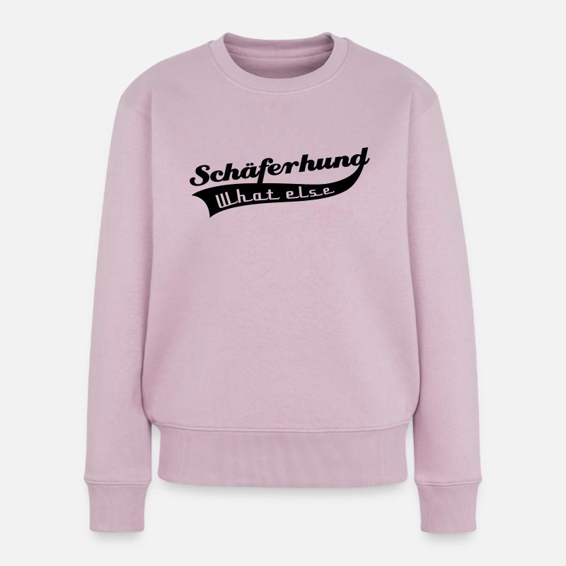 Schäferhund - Frauen Premium Bio Pullover - Altrosa