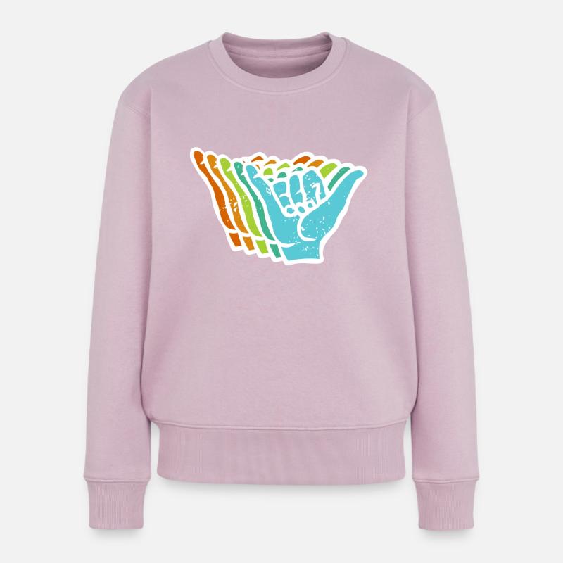 Shaka - Frauen Premium Bio Pullover - Altrosa