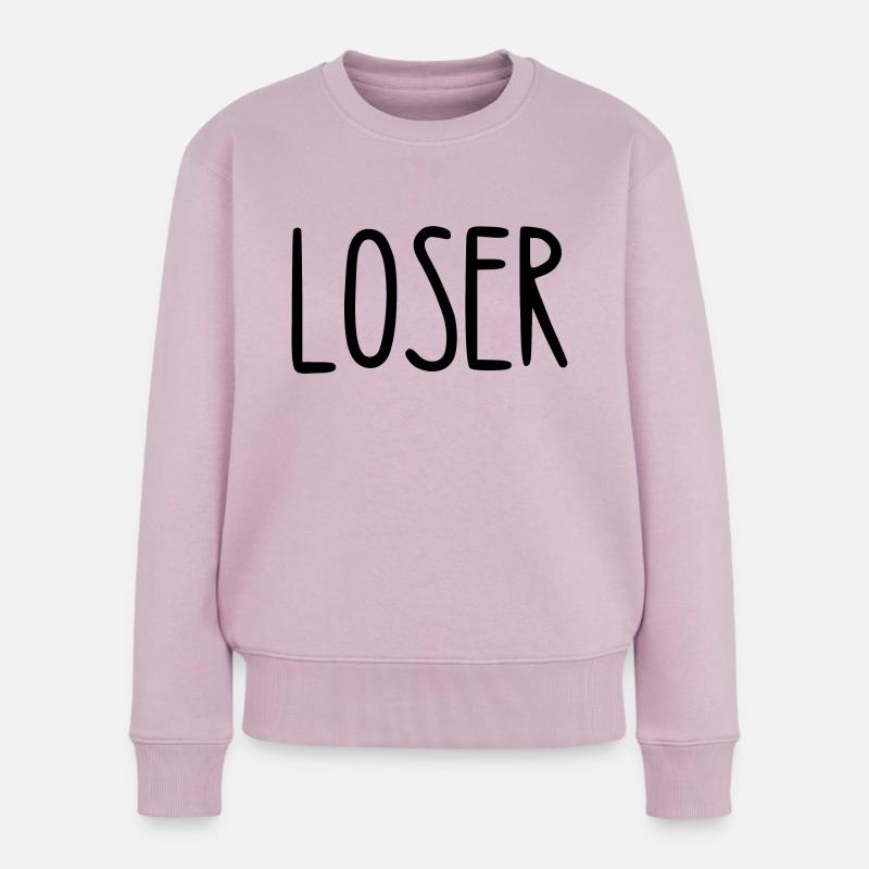 LOSER - Pull Premium bio Femme - rose poudré