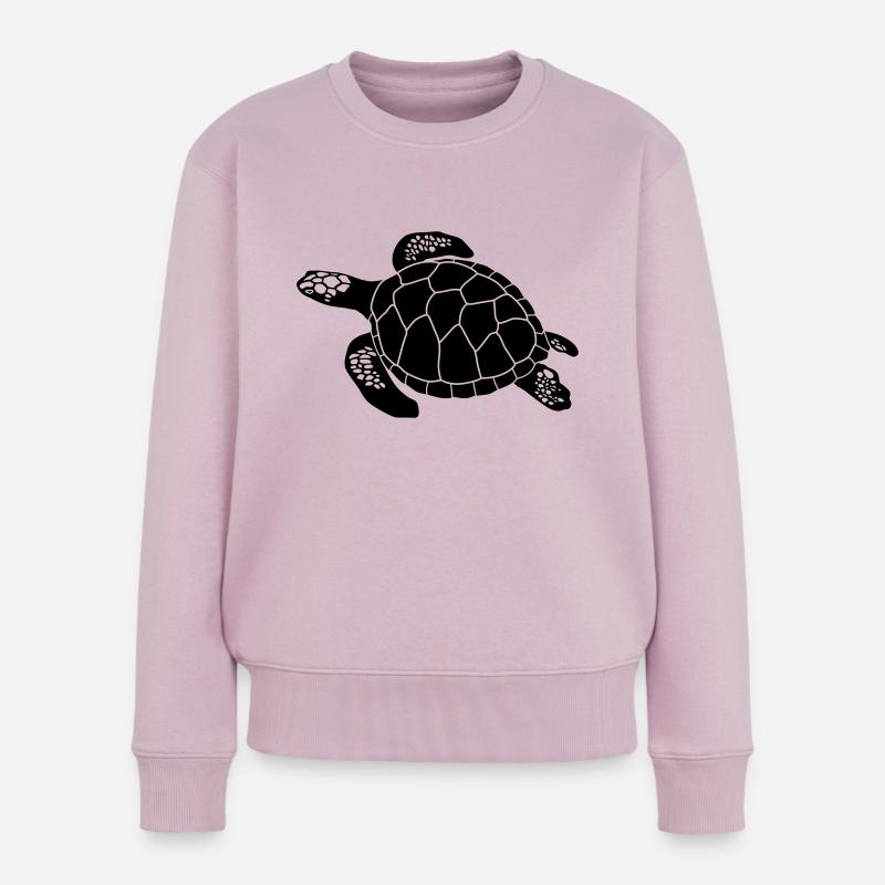 Schildkröte - Frauen Premium Bio Pullover - Altrosa