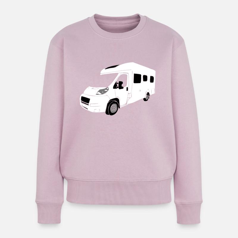 Wohnmobil - Frauen Premium Bio Pullover - Altrosa