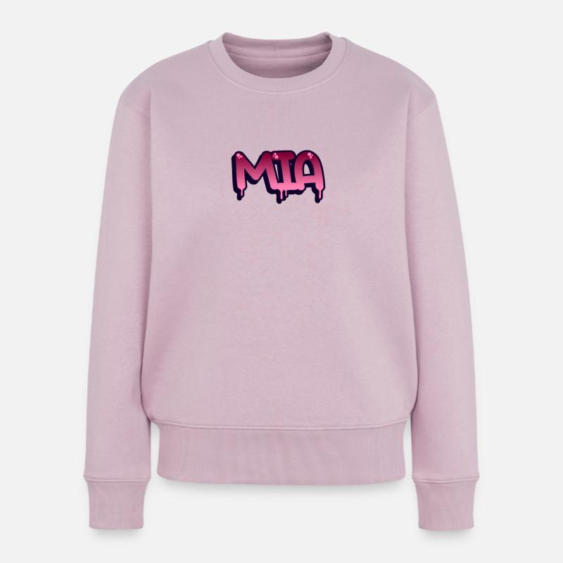 Graffiti Name Mia - Frauen Premium Bio Pullover - Altrosa
