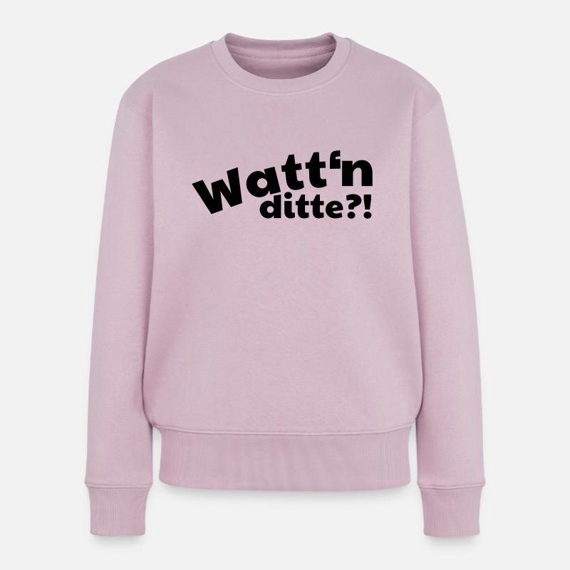 Watt'n ditte - Was ist denn das? - Frauen Premium Bio Pullover - Altrosa