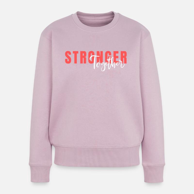 Stärker zusammen - Frauen Premium Bio Pullover - Altrosa