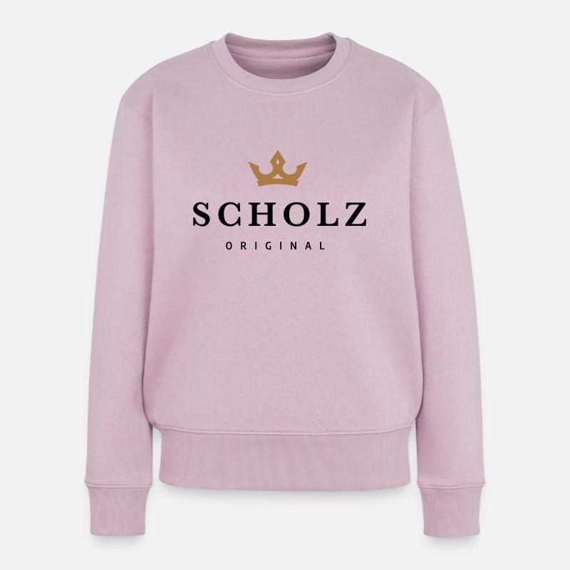 Scholz - Frauen Premium Bio Pullover - Altrosa