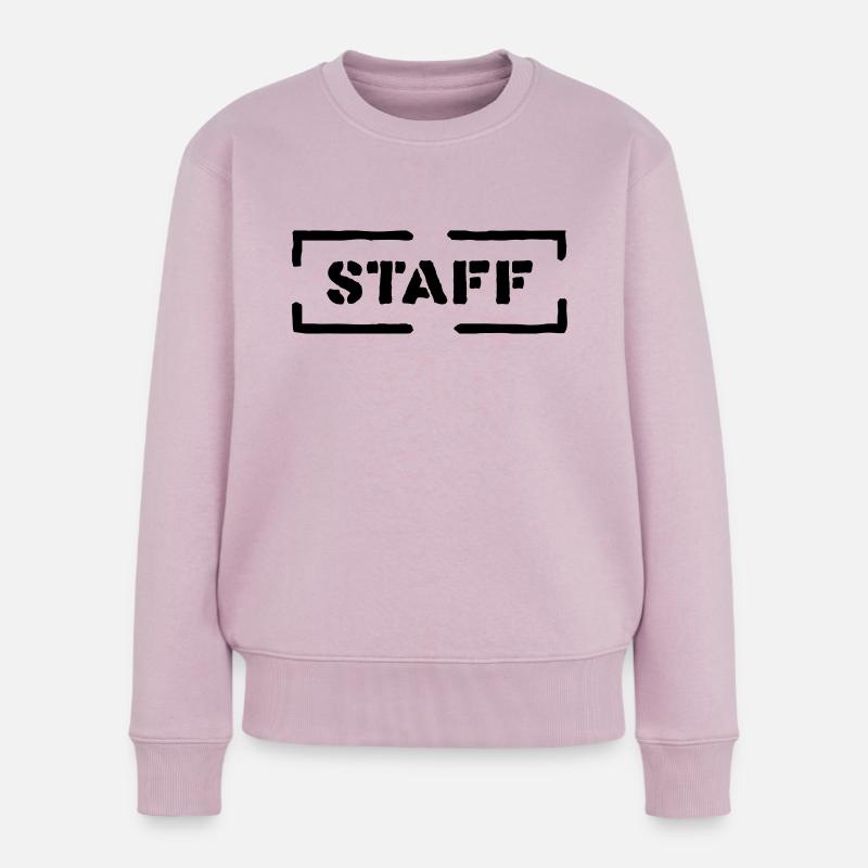 staff - Pull Premium bio Femme - rose poudré