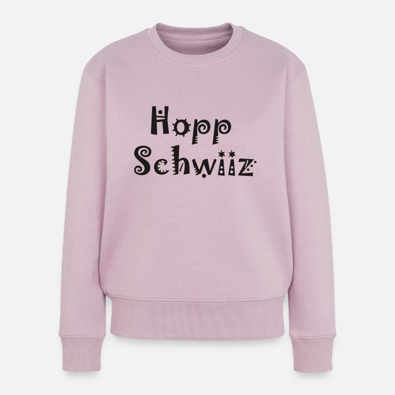 Hopp Schwiiz - Frauen Premium Bio Pullover - Altrosa