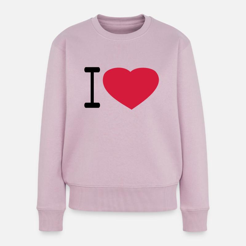 iloveseul - Frauen Premium Bio Pullover - Altrosa