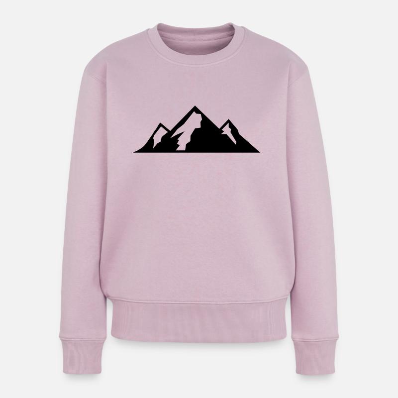 Mountain Icon - Frauen Premium Bio Pullover - Altrosa