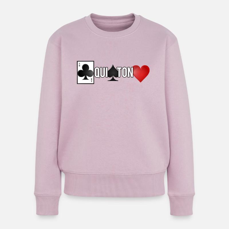Ass aus Klee, das sticht - Frauen Premium Bio Pullover - Altrosa
