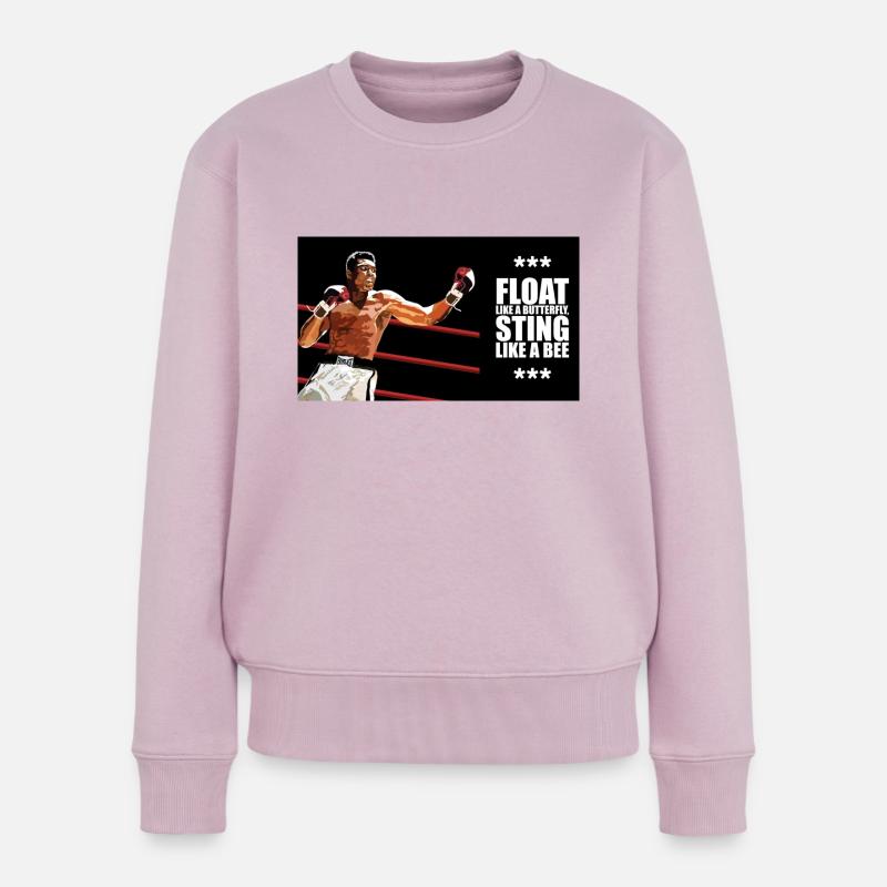 Float Like A Butterfly - Frauen Premium Bio Pullover - Altrosa