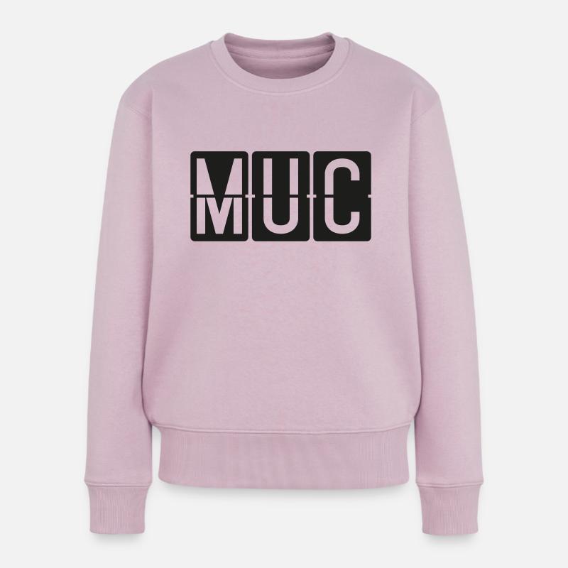 München - Frauen Premium Bio Pullover - Altrosa