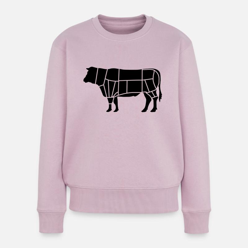 fleisch fleischer_b1 - Frauen Premium Bio Pullover - Altrosa