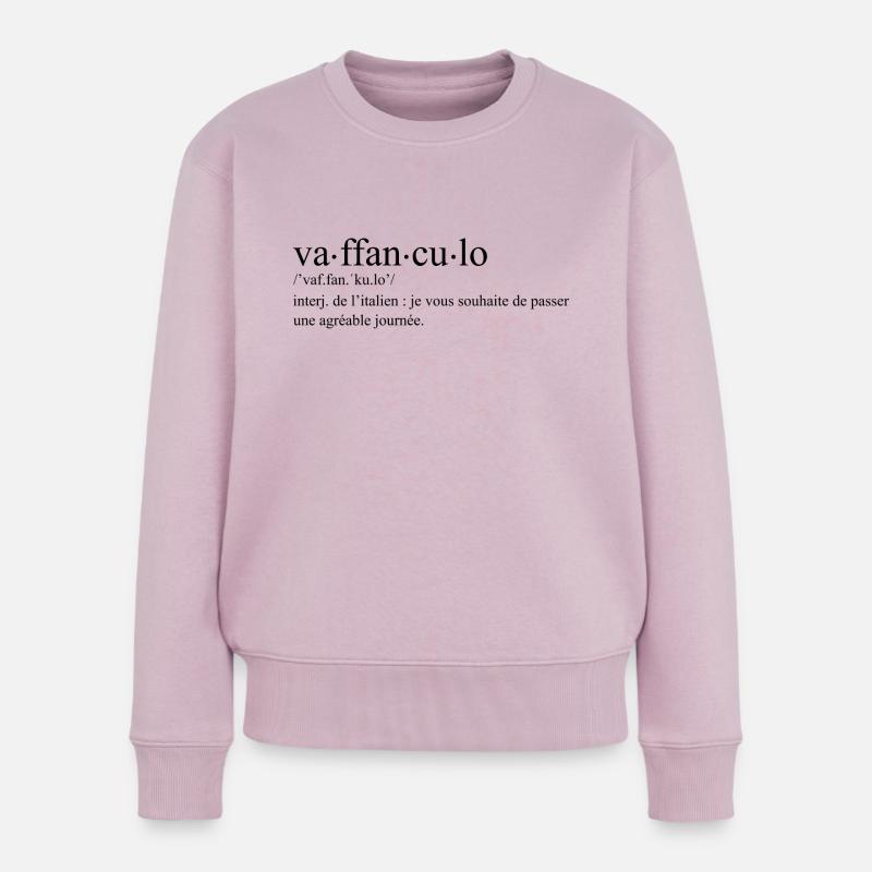 vaffanculo definition italie - Pull Premium bio Femme - rose poudré