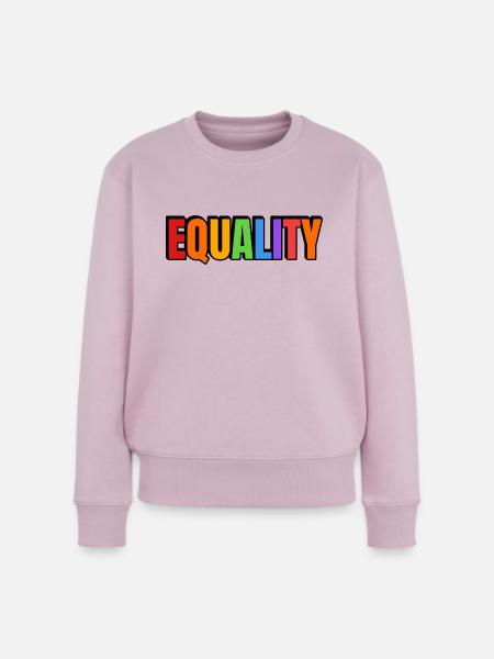 EQUALITY Regenbogen - Frauen Premium Bio Pullover - Altrosa