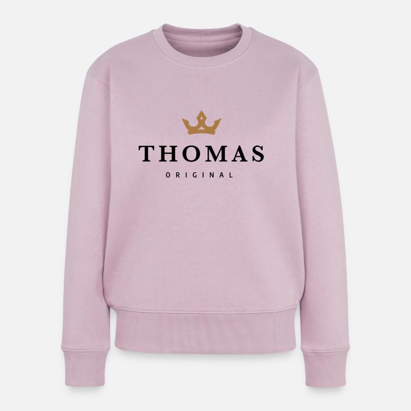 Thomas - Pull Premium bio Femme - rose poudré