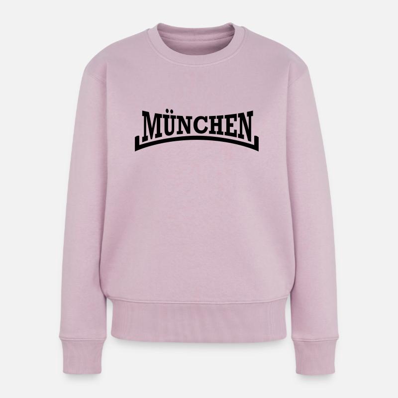 Munich style - Pull Premium bio Femme - rose poudré