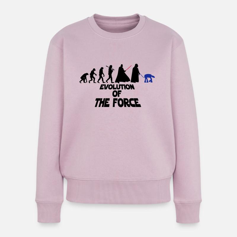 EVOLUTION OF THE FORCE - Pull Premium bio Femme - rose poudré
