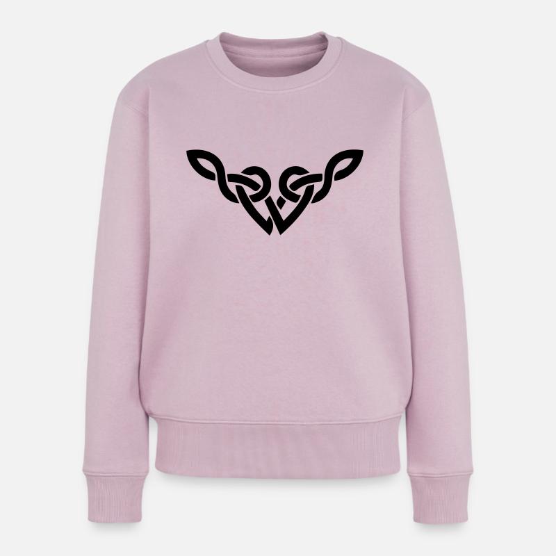 Celtic v - Women's Premium Organic Jumper - dusky pink