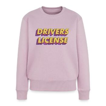 Drivers License Olivia Rodrigo - Women's Premium Organic Jumper - dusky pink - Front - Julia (174cm)