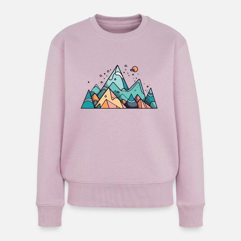 Berg - Frauen Premium Bio Pullover - Altrosa