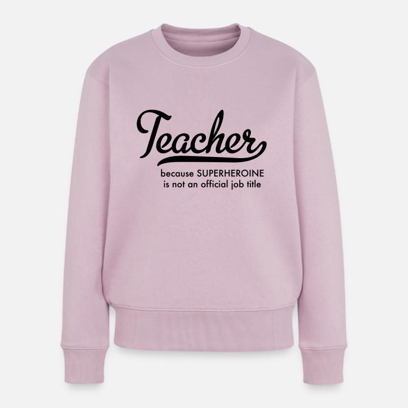 Lehrerin - Frauen Premium Bio Pullover - Altrosa