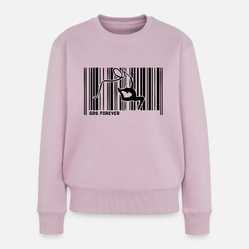 Barcode grs gymnastique1 - Frauen Premium Bio Pullover - Altrosa