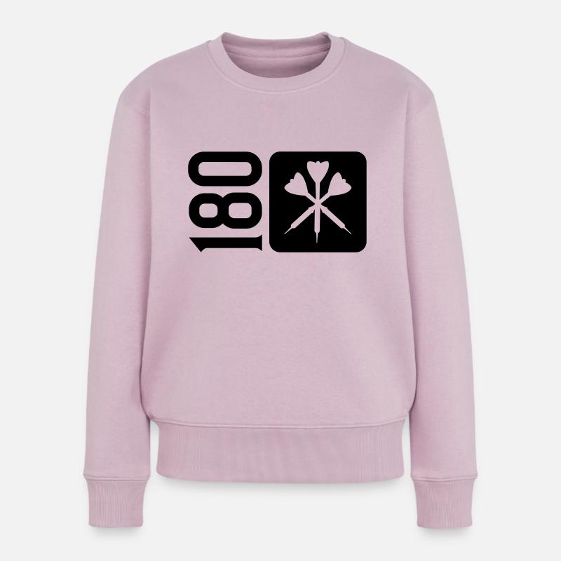 darts icon 180 - Frauen Premium Bio Pullover - Altrosa
