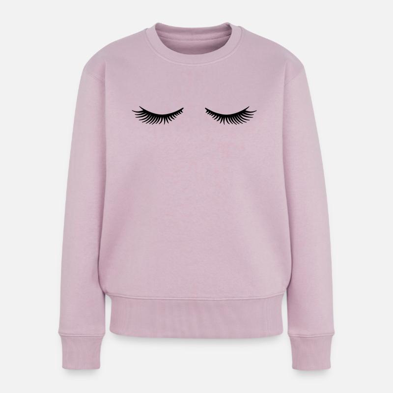 Les cils - Pull Premium bio Femme - rose poudré
