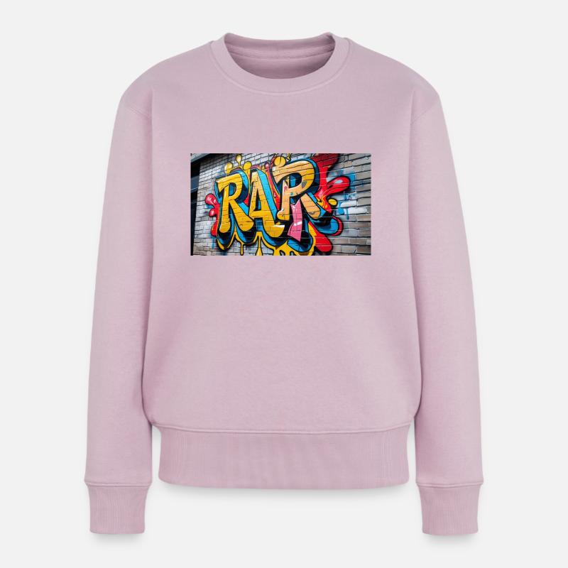 graffiti RAPMUSIC 2 - Pull Premium bio Femme - rose poudré