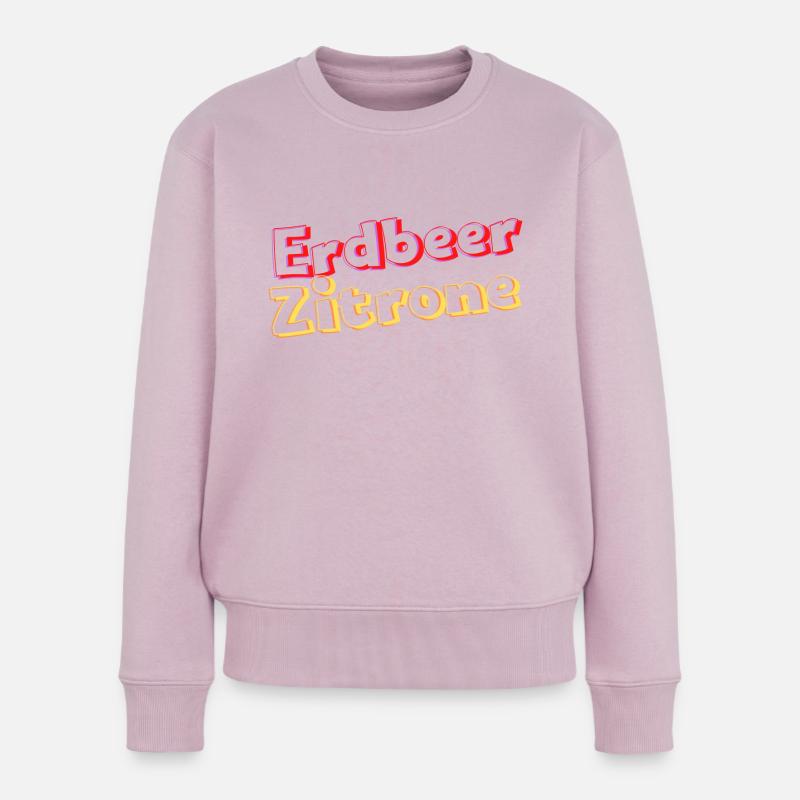 ErdbeerZitrone - Frauen Premium Bio Pullover - Altrosa