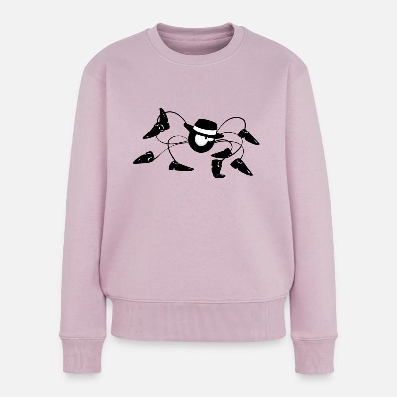 Beth die Spinne - Der Mondspaziergang - Frauen Premium Bio Pullover - Altrosa