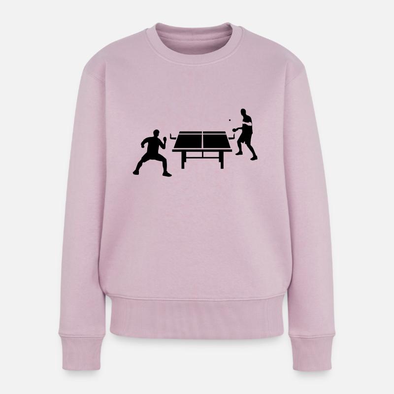 table_tennis_052012_d_1c - Frauen Premium Bio Pullover - Altrosa