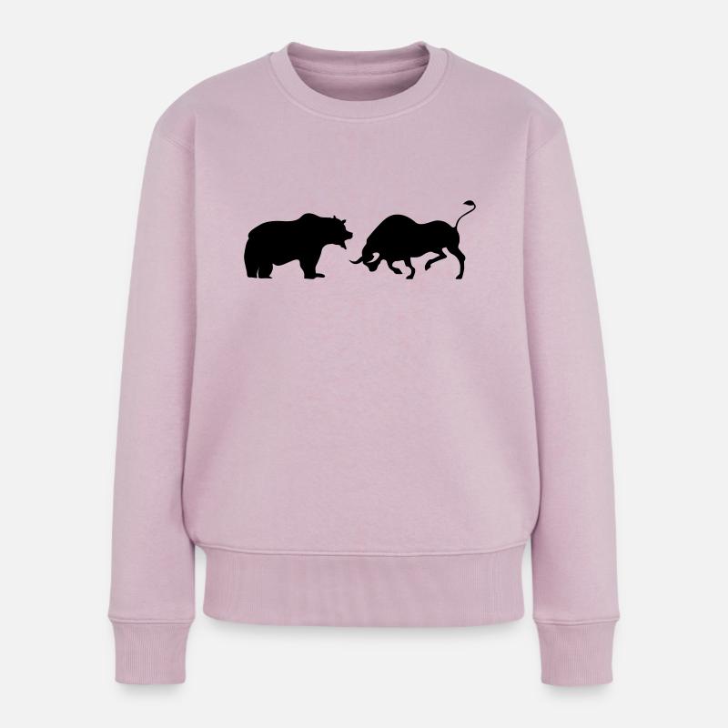 bitcoin - Pull Premium bio Femme - rose poudré
