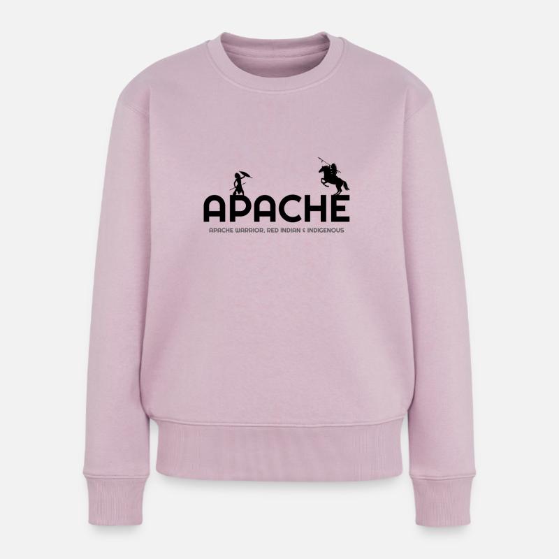 Tout sur Apache, Apache Indian, Apache hoodies, A - Pull Premium bio Femme - rose poudré