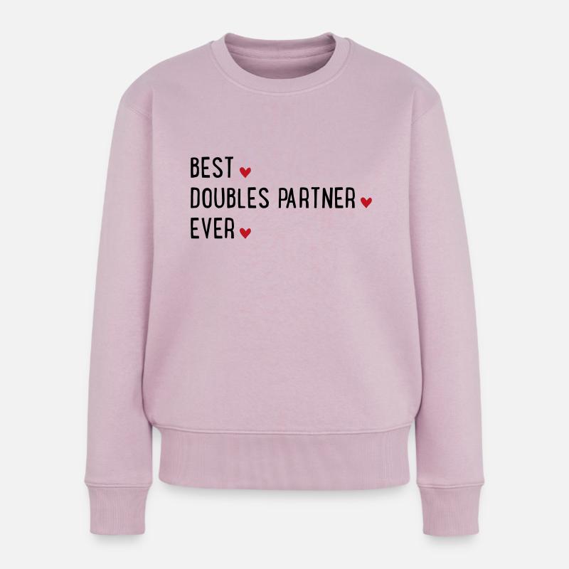 Doppel Partner - Frauen Premium Bio Pullover - Altrosa