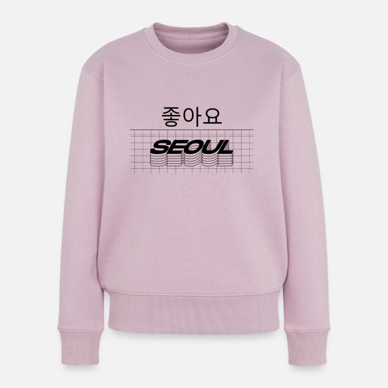 Séoul - Pull Premium bio Femme - rose poudré