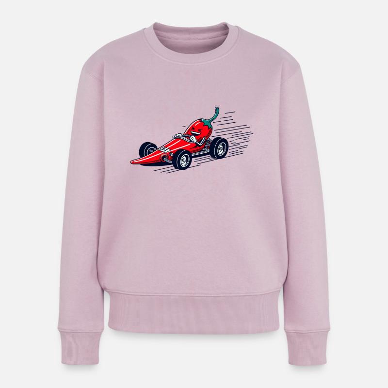 Pepper Power en pole position - Pull Premium bio Femme - rose poudré