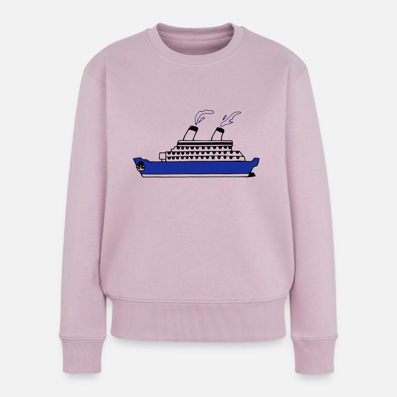 Schiff - Frauen Premium Bio Pullover - Altrosa