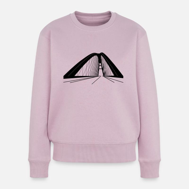 Fehmarnsundbrücke - Frauen Premium Bio Pullover - Altrosa