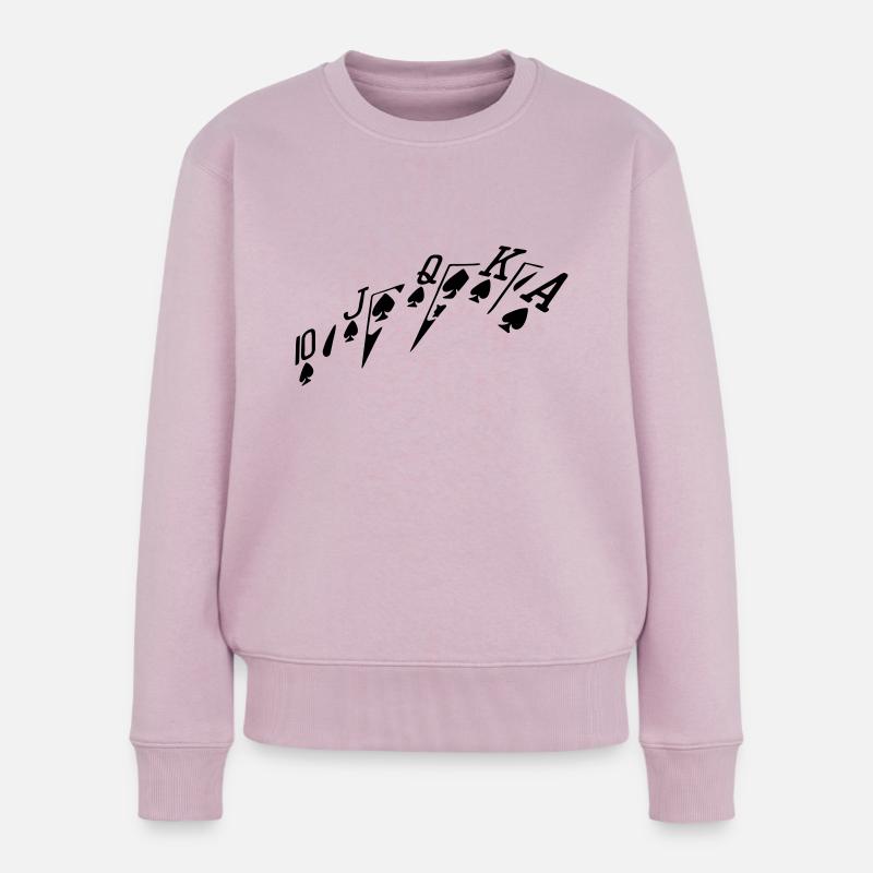 farb - Frauen Premium Bio Pullover - Altrosa