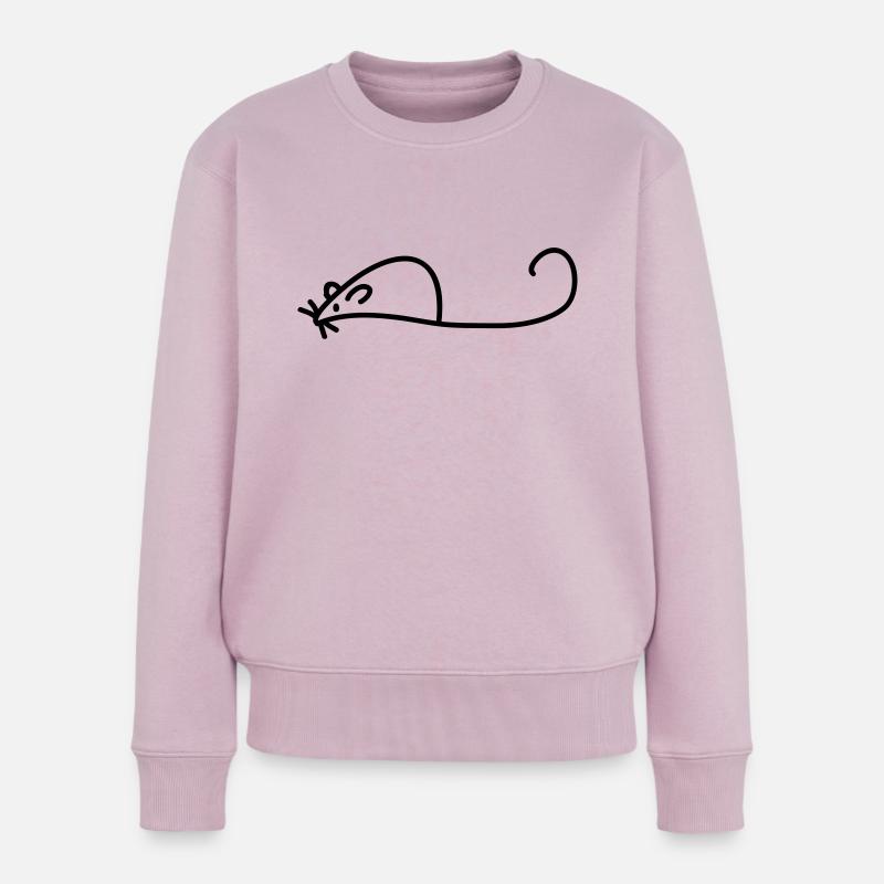 Maus - Frauen Premium Bio Pullover - Altrosa
