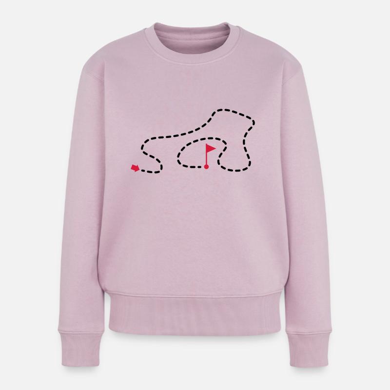 route_1f2 - Pull Premium bio Femme - rose poudré