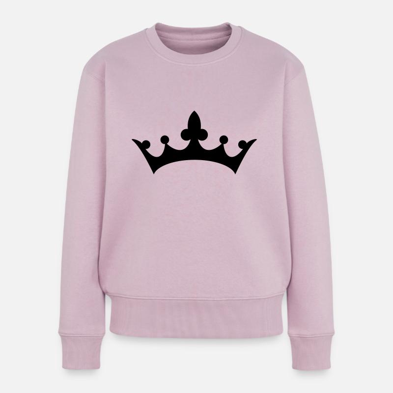 krone - Frauen Premium Bio Pullover - Altrosa