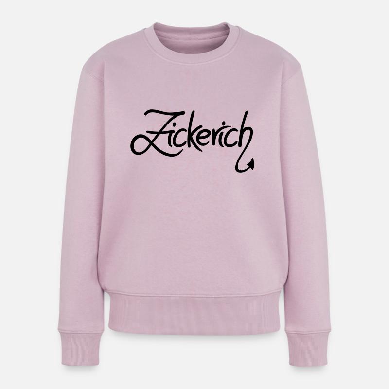 Zickerich - Frauen Premium Bio Pullover - Altrosa