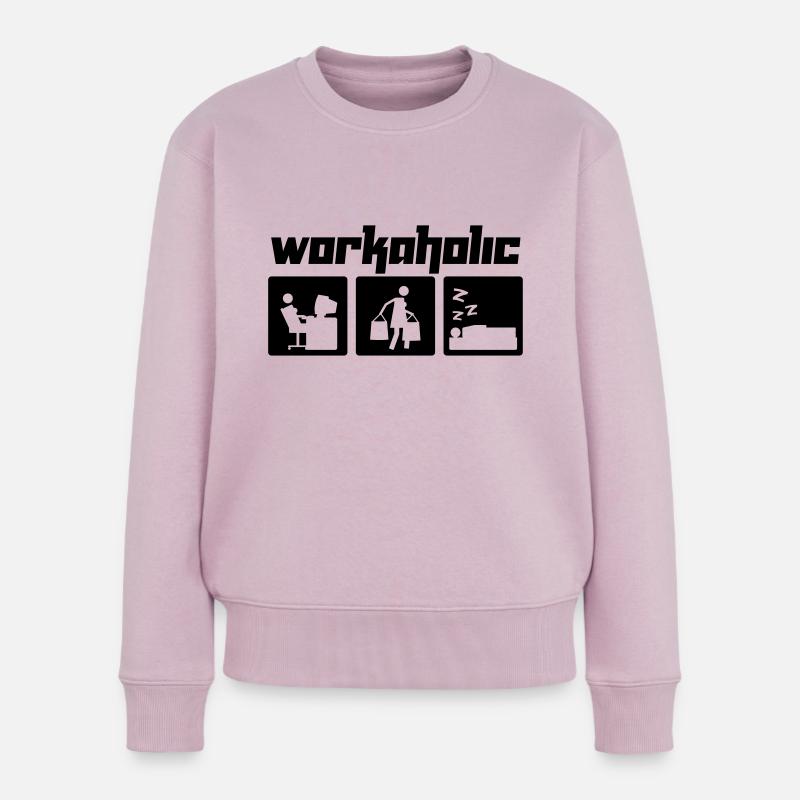 Workaholic (Vektor) - Pull Premium bio Femme - rose poudré