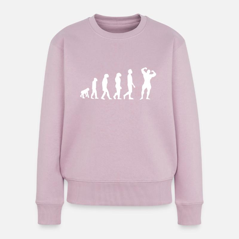 Bodybuilding Evolution - Frauen Premium Bio Pullover - Altrosa
