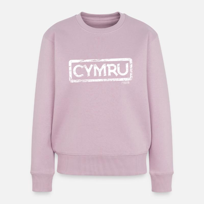 Cymru (Pays de Galles) - Pull Premium bio Femme - rose poudré