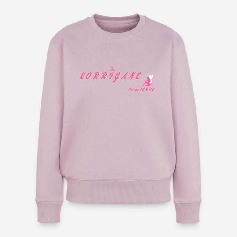 korrigane ist mein caracTERRE - Frauen Premium Bio Pullover - Altrosa