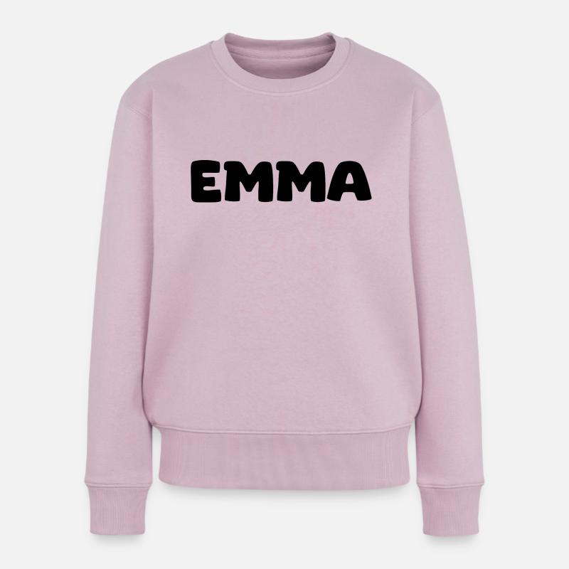 Name - Emma - Frauen Premium Bio Pullover - Altrosa